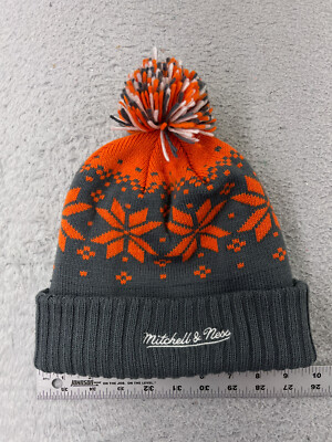 Today Show x Mitchell & Ness Beanie Toque Adult Orange Gray Fair