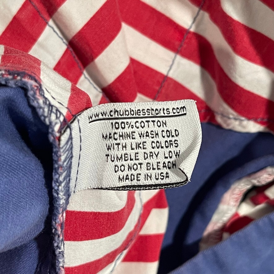 Chubbies Shorts Mens 40 Blue Chino Stretch Golf Casual Flat Front Outdoor