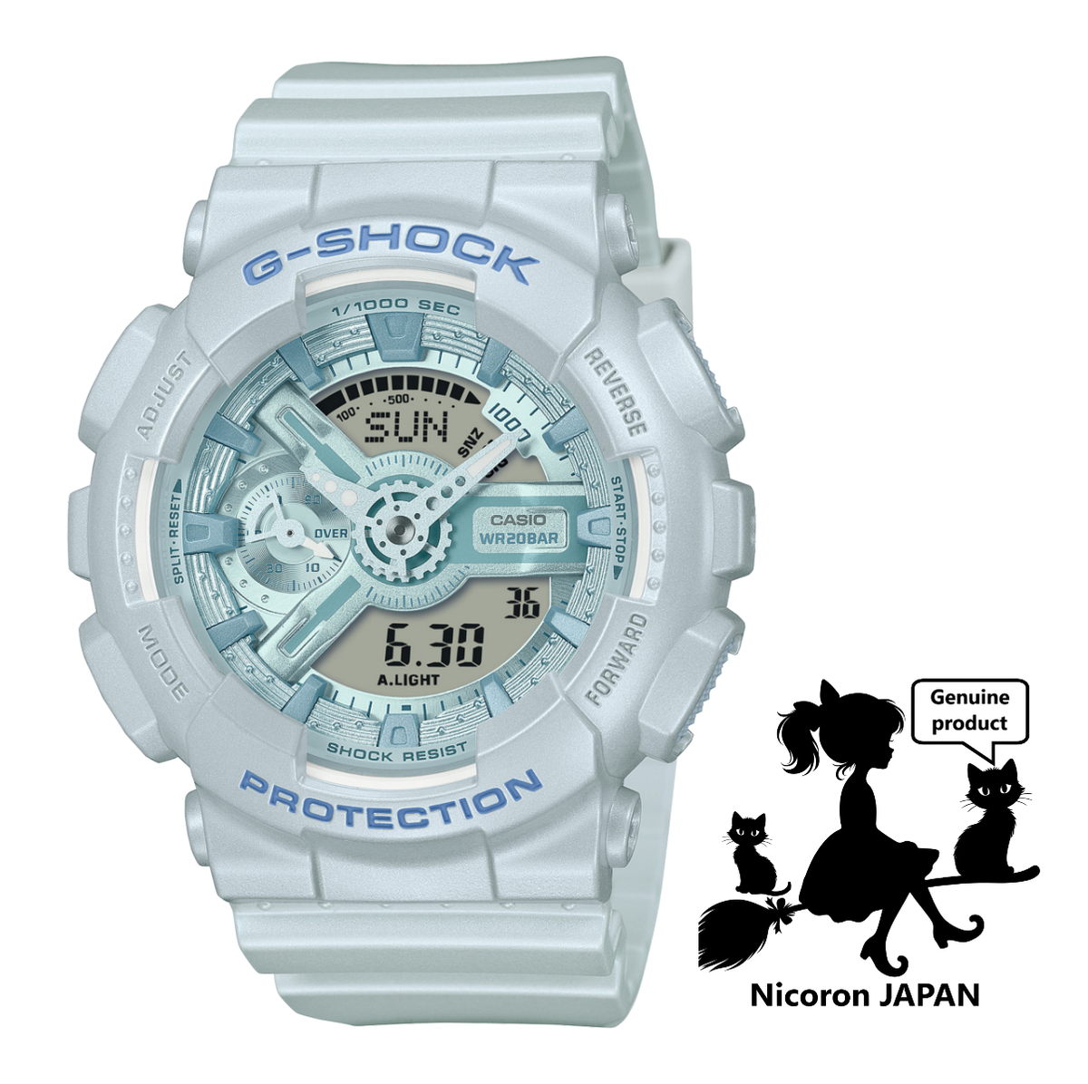 CASIO G-SHOCK Women's Watch GMA-S110ST-2AJF Blue Kawaii cute