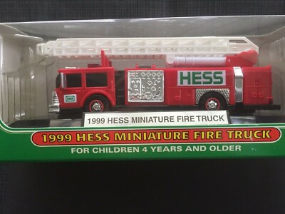 1999 hess miniature fire truck