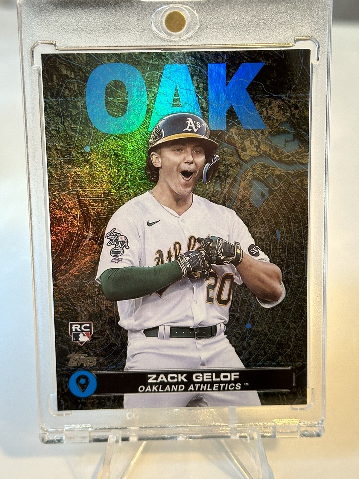 2024 Topps: Series 2 City To City Blue Parallel SP #26 Zack Gelof RC (A's)
