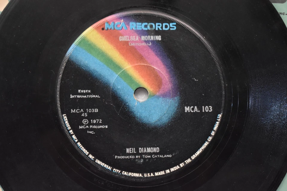 Vintage Vinyl, 7" 45 Rpm Ep Chelsea Morning Song By Neil Diamond Tom Catalano " - Image 4 of 4
