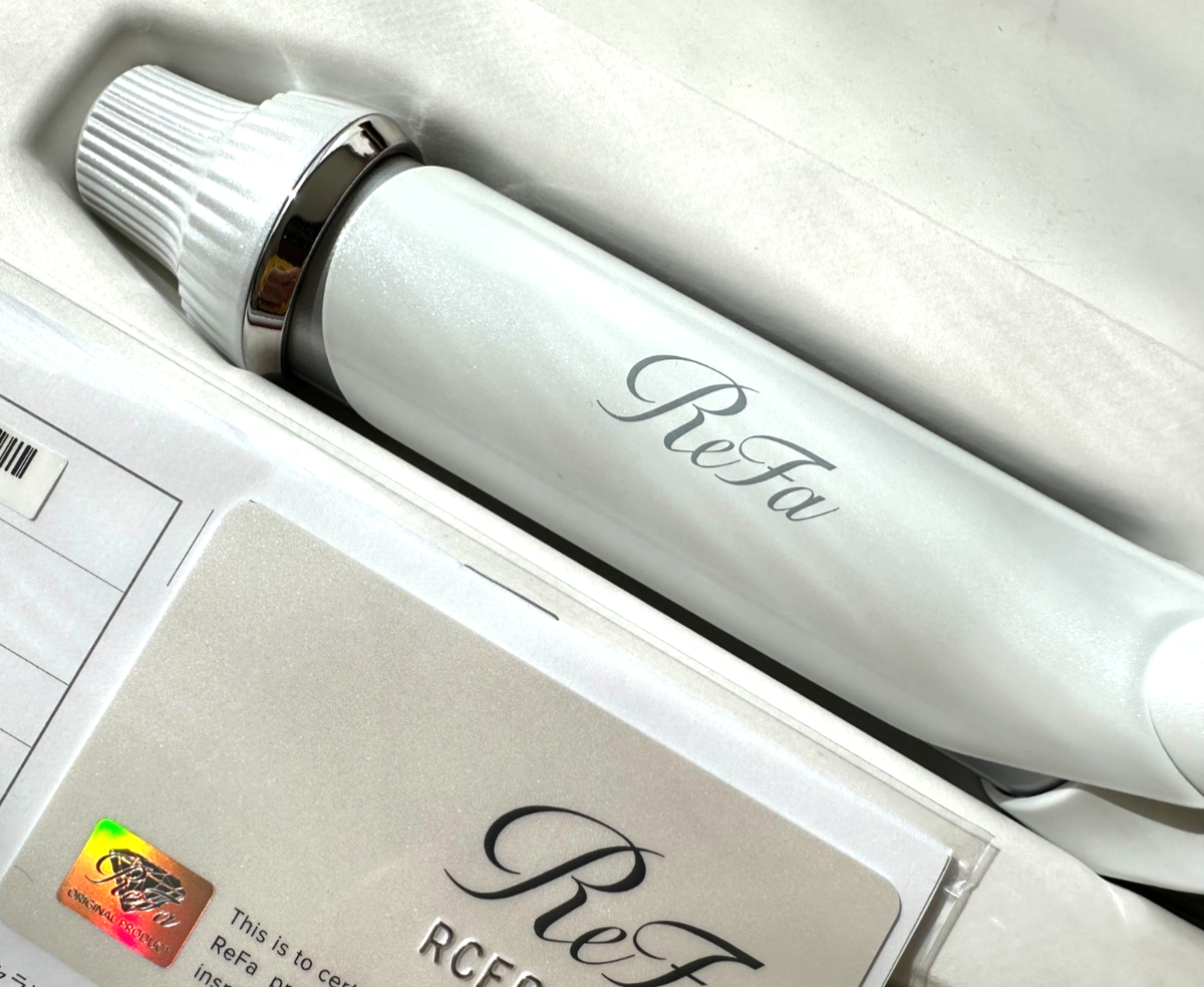 NEW ReFa BEAUTECH CURL IRON 32mm W/Box AC 100V Glossy Hair Styling