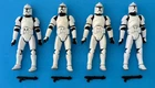 STAR WARS SAGA AOTC CLONE TROOPER LOT OF 4 LOOSE COMPLETE ATTACK OF THE CLONES