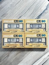Lot Of 4 New Sealed Blank Audio Cassette Tapes MAXELL XLII90
