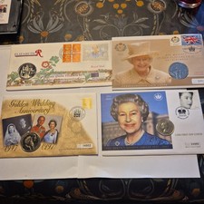 4x QUEEN COIN COVERS