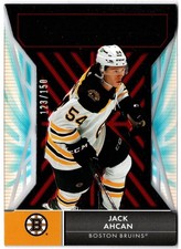 2021-22 Upper Deck SPx Radiance FX Red JACK AHCAN RFX-81 150 Boston Bruins UD RC