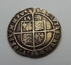 SUPERB GENUINE ENGLISH ANTIQUE 1573 ELIZABETH 1ST HAMMERED SILVER SIXPENCE COIN