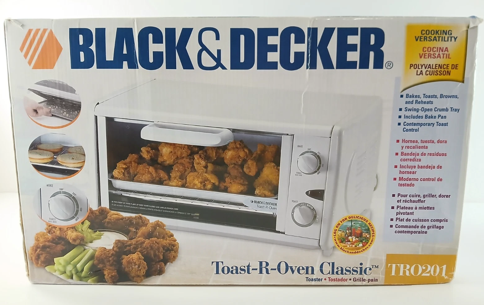 Black & Decker TOAST-R-OVEN Compact Bake Broil & Toast Countertop Oven NEW!
Opens in a new window or