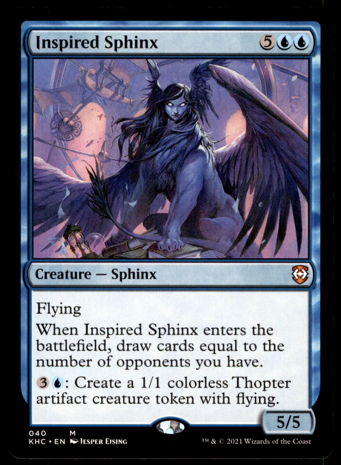 Inspired Sphinx 40 Mythic Commander: Kaldheim Magic: The Gathering NM