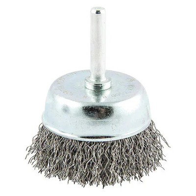 Crimped Wire Cup Brush, Shank Mount,  66252838860