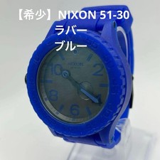 NIXON 51-30 Rubber Diver Watch Blue 300m Waterproof Used