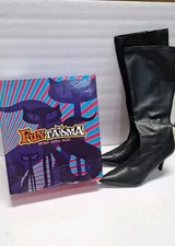 Funtasma Lust 2000 Black Knee High Boots 9M Pleasers