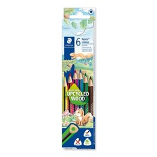 STAEDTLER 187 C6 Noris Colour Triangular Pencils - Assorted Colours Pack of 6 