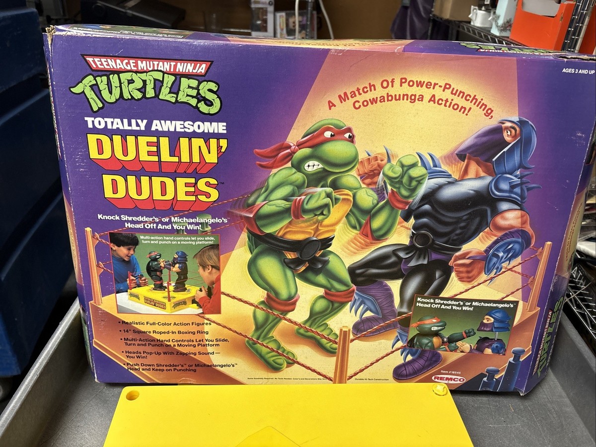Remco Teenage Mutant Ninja Turtles Duelin' Dudes TMNT Rock'Em Sock