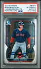 2023 1st Bowman Chrome Roman Anthony Signed Card Rookie Red Sox Auto 10 PSA