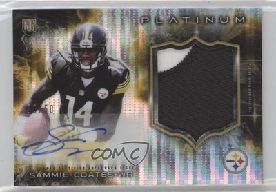 2015 Platinum Rookie Pulsar Refractor 33/50 Sammie Coates RPA Patch Auto RC 2h4