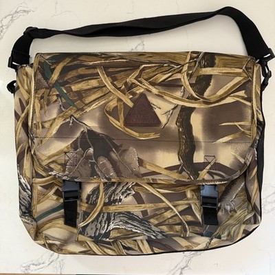 Ducks Unlimited Advantage Wetlands Camo Messenger/Blind Bag Shoulder Strap EUC