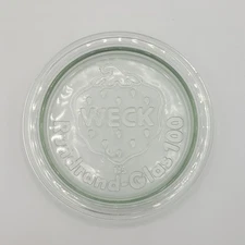 One WECK Glass Canning LID Rundrand-Glas 100