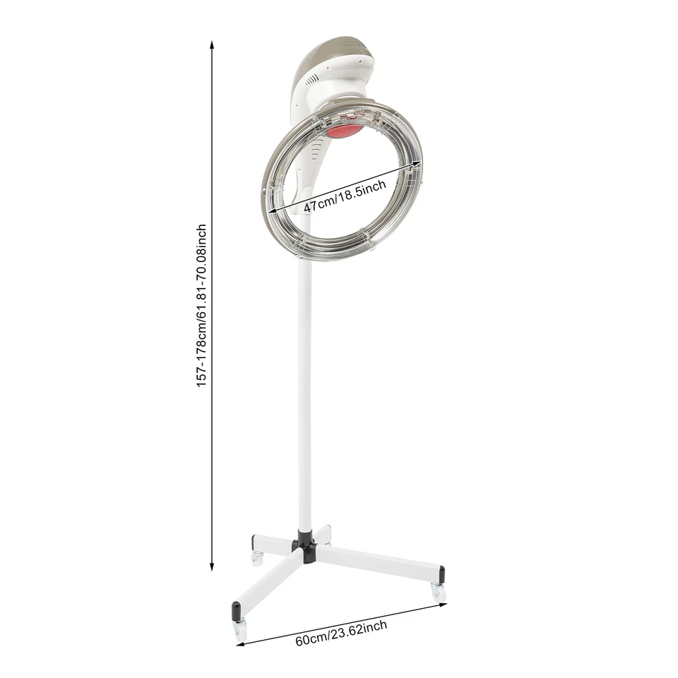 Secador de pelo de salón de pie 950 W procesador de color de cabello infrarrojo procesador de cabello permanente Foto 2 de 4