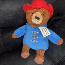 Paddington Bear Kohls Cares Plush 14" Teddy Blue Red Hat 2016 - Stuffed Soft