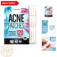 Hydrocolloid Pimple Patches with Tea Tree Oil - 120 Pack for All Skin Types