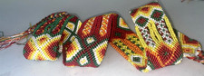 Peru Fits Waists up to 28" Bohemian Boho Hippie Fringe Crochet Belt 1-5/8" Wide