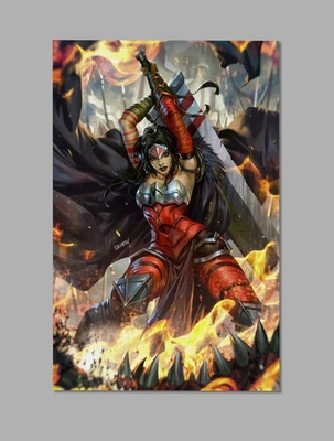 Absolute Universe Wonder Woman Premium Giclee Print - DC Comics Wall Art