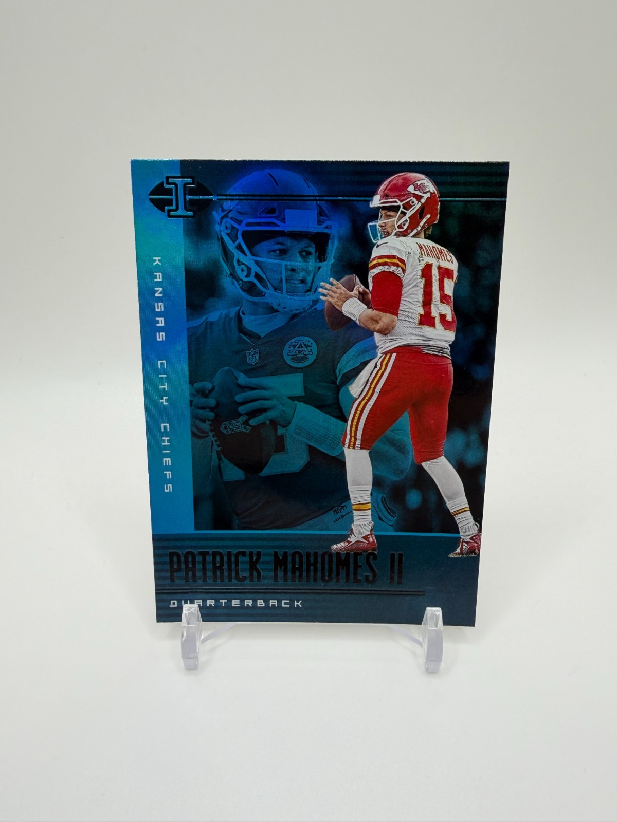 2019 Panini Illusions Patrick Mahomes II Blue SP #52 Chiefs