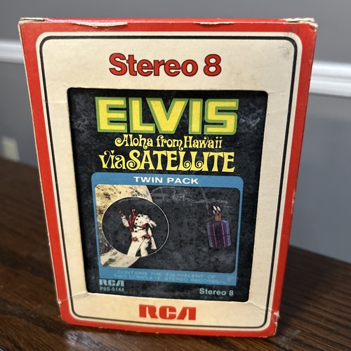 VINTAGE! Elvis Presley Aloha From Hawaii Via Satellite 8-Track Tape RCA in case