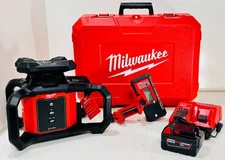 Milwaukee 3701-21 M18 Red Exterior Rotary Laser Level Kit w/ Receiver