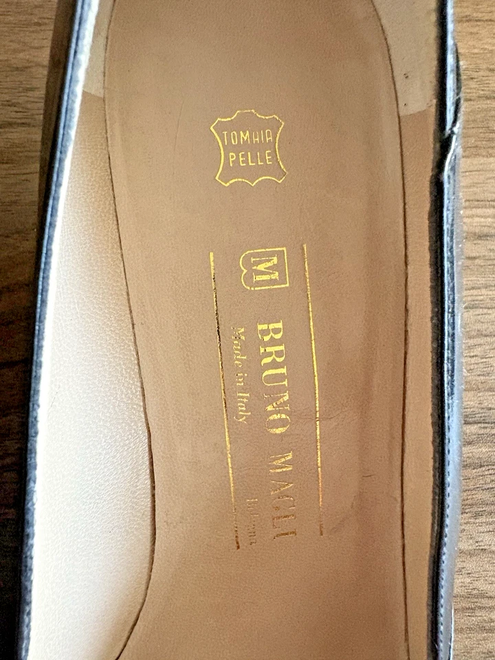 Zapatos de salón Bruno Magli vintage de cuero para mujer talla 11 AAA de Nordstrom NUNCA USADOS Foto 3 de 4