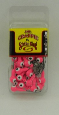 Strike King MRCJH25PK116-98 1/16 Oz Mr Crappie Jig Kopf Pink 25St.