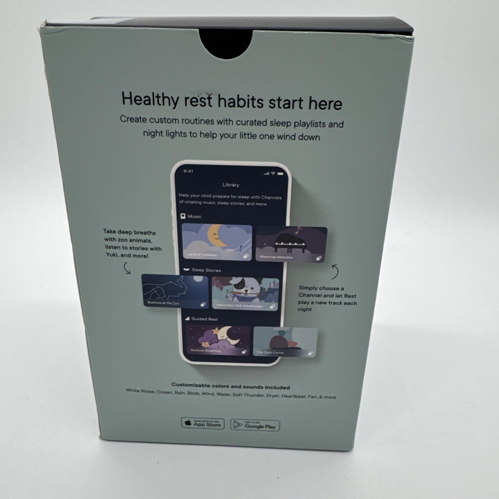 New HATCH REST+ 2nd Gen Smart Sleep Assistant Babies Kids Nightlight Sealed