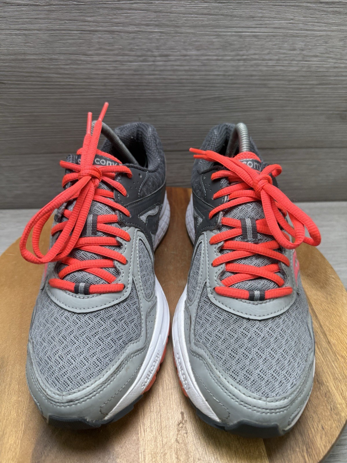 Saucony Women's Size 9 Grid Cohesion 10 Grey Pink Running Sneakers S15333-17 thumbnail 3