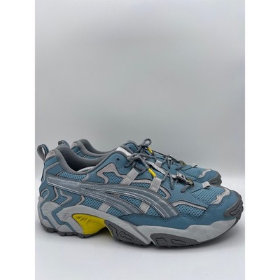 Asics Gel-Nandi Blue Grey Yellow Trail Running Sneakers 1021A489 Mens 13
