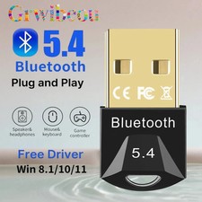 USB Bluetooth 5.0 Wireless Stereo Audio Music Adapter Dongle Receiver For TV PC