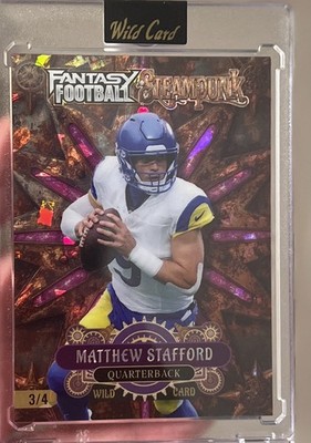 Wild Card 2026 Fantasy Football Steampunk Matthew Stafford 3/4 FSPPU10-MS