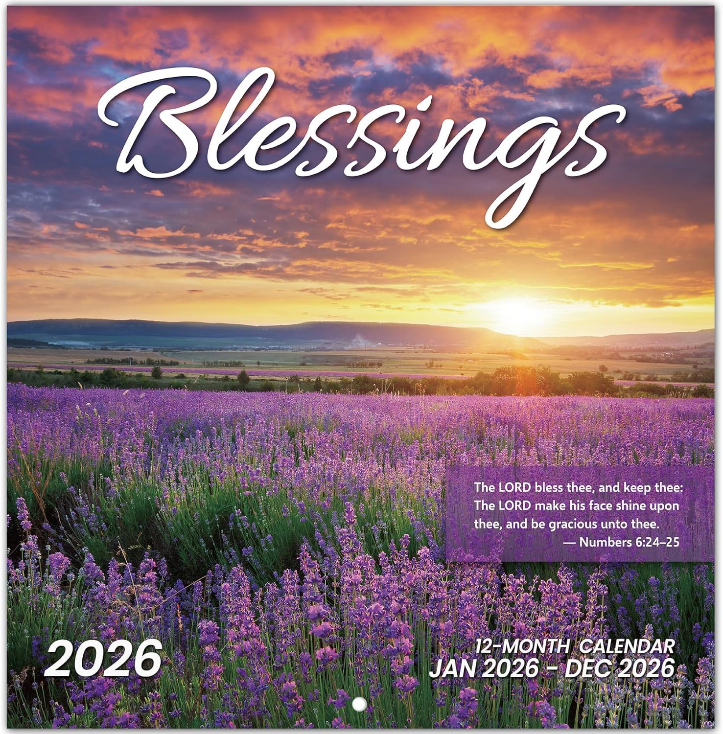 2026 Calendar, Blessing Monthly Wall Calendar 2026 Runs