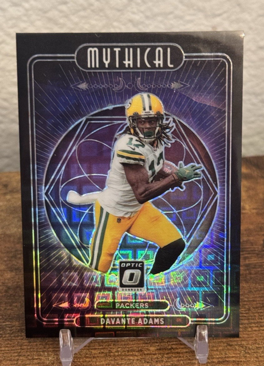 2021 Panini Donruss Optic Davante Adams Mythical Black Pandora Prizm 13/25 MY-18