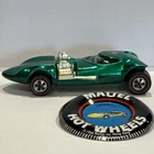 Vintage Hot Wheels Redline Mattel 1968 Twin Mill - Emerald Green - with Badge