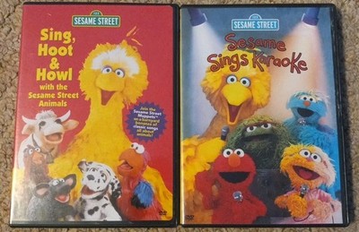 RARE! OOP! Sesame Street Sing, Hoot, & Howl (2004) & Sesame Sings Karaoke DVDs!