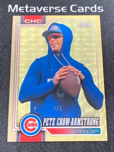 2026 Topps Chrome Pete Crow-Armstrong Image Variation Superfractor 1/1 SSP