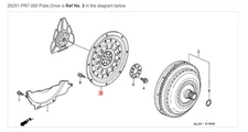 HONDA ACURA GENUINE OEM NSX Plate,Drive Torque Converter ☆ 26251-PR7-000 ☆
