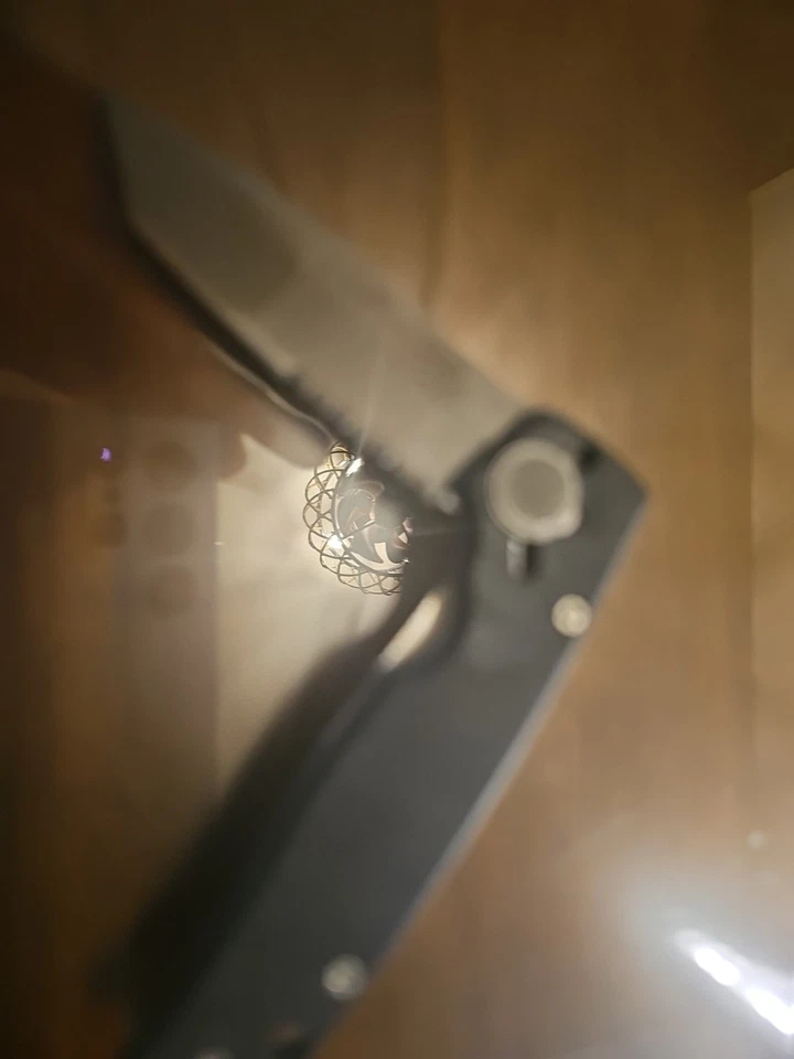 Cuchillo de Combate CUDA 1ST PRODUCTION RUN Camillus EE. UU. Plegable Única Media Hoja Serr Foto 3 de 4