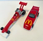 Vintage Hot Wheels McDonalds Happy Meal Funny Car & Dragster