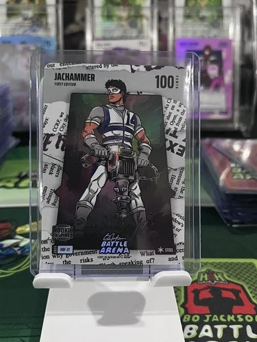 2026 Bo Jackson Battle Arena JACHAMMER HBF-37 Headliner Battlefoil Steel Rookie