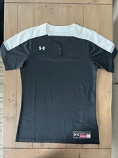 Under Armour Ignite Henley Baseball Practice Jersey Men's Small Black