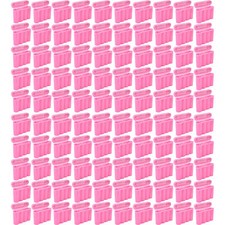 One Hundred 100 EBC Battery AA AAA Pink Plastic Battery Storage Case Holder Box
