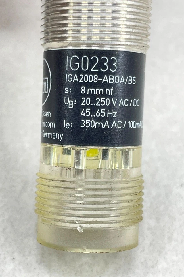IFM IG0233 IGA2008-AB0A/BS-201-A Inductive Snesor AC/DC Output Stage Combined - Image 3 of 4